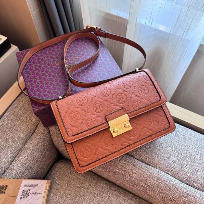 Tory Burch Embossed Leather Crossbody Bag